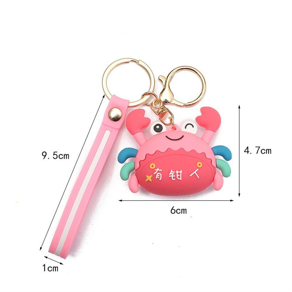 Для сумки Упаковка Украшения Брелки Животные Брелок Брелок Краб Брелок Сумка Подвеска