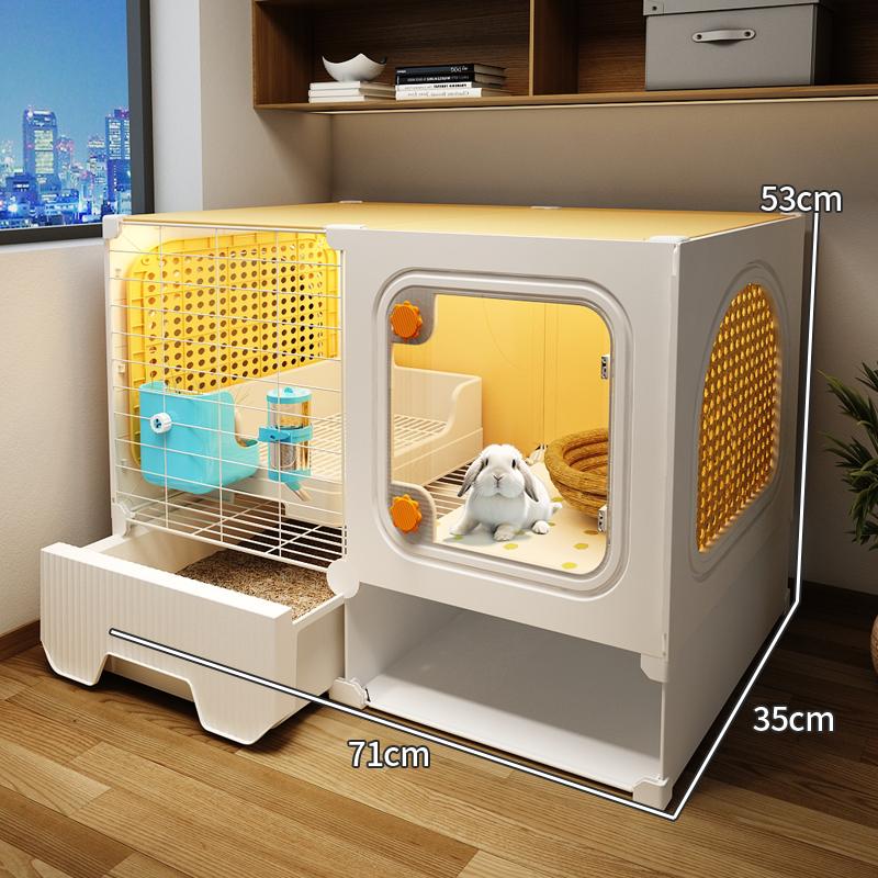 Роскошная семейная вилла для кроликов, со встроенным туалетом для домашних животных, морской свинки, вилла Pigtun