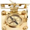 Морские латунные квадратные солнечные часы-компас – 7,62 см, винтажная коллекционная вещь