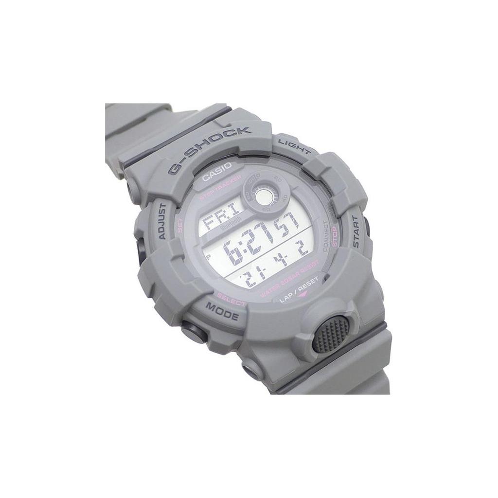 Casio Серия G-Squad Bluetooth-подключенные фитнес-многофункциональные водонепроницаемые кварцевые часы с ремешком из смолы Мужские часы Серый GMD-B800SU-8