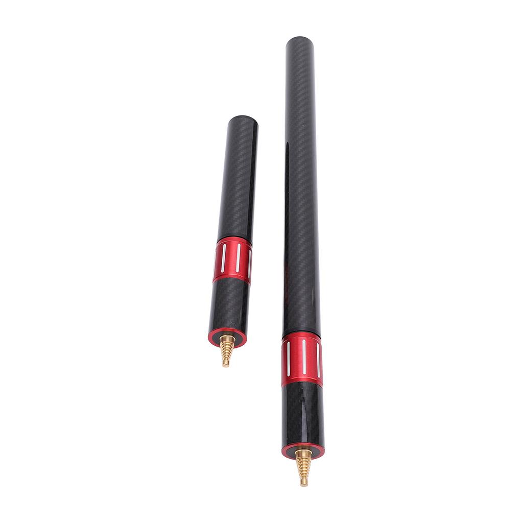 2PCS Pool Cue Extension Retractable Snooker Cue Extender Carbon Fiber Aluminum Alloy Billiard Accessory