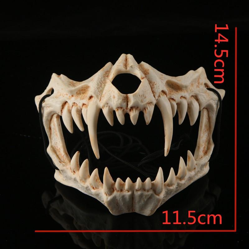 Japanese Anime Dragon Tiger Monster Resin Mask Halloween Cosplay Party Costume
