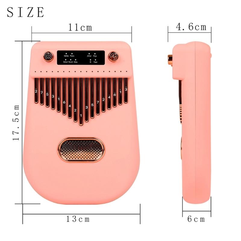 17-tone Electronic Smart Kalimba Thumb Piano Kalimba Finger Piano Thumb Piano Speaker Dual-use Musical Instrument