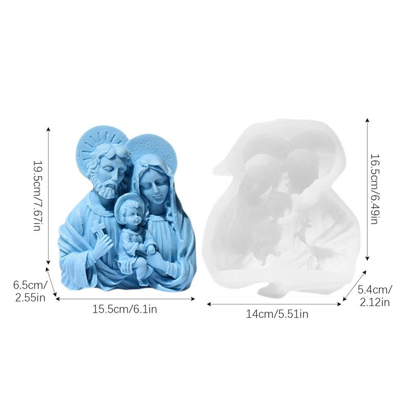 Формы для изготовления свечей, портретная шоколадная форма, инструмент для художественного ремесла, форма для литья смолы для воскового мыла, ароматизированная свеча, домашний декор