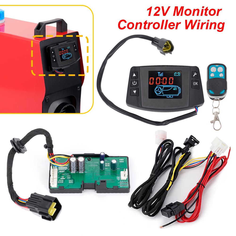 Запасные части для парковочного обогревателя 12/24 В, кнопочный переключатель и обычный пульт дистанционного управления, материнская плата с двойным напряжением и соединительный провод, аксессуары