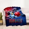 Soccer Fun Bluey Personalized Name Blanket Lightweight Customizable Blanket Comfortable Throw For Bedding Couch Home Decor Sofa All-Season Use