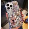 Для Apple 17 Чехол Роскошный для IPhone 15 Стразы 13 Жемчуг 14 Кролик Цветок Легкая Роскошь Женский Instagram