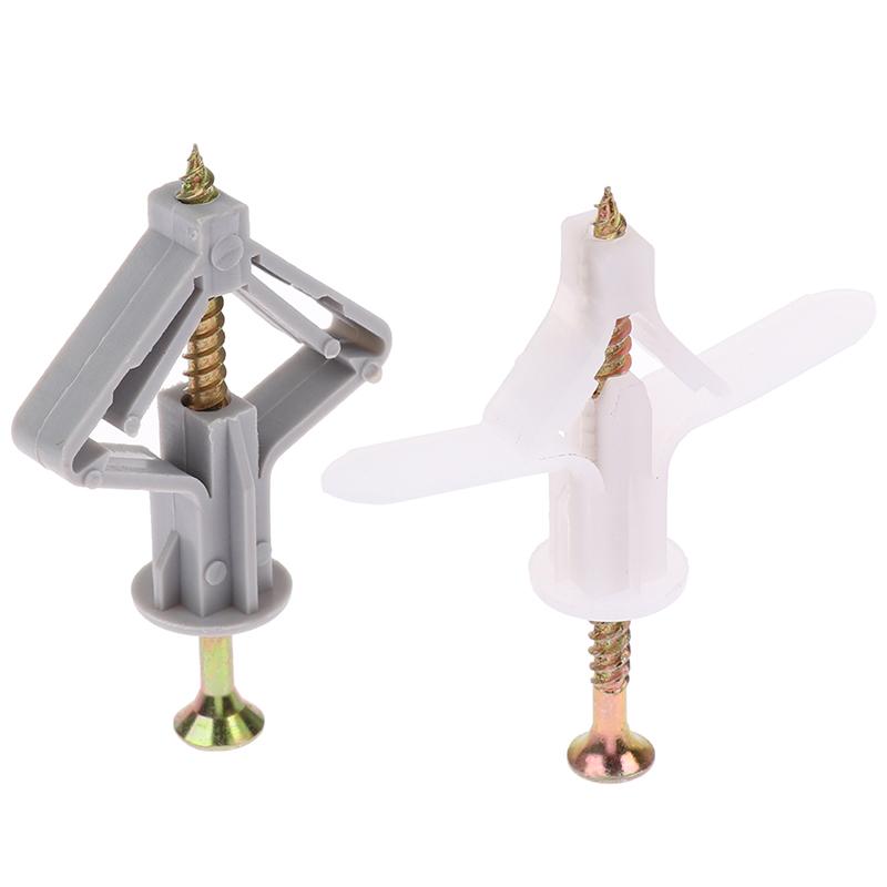 Набор из 20 шт. распорных дюбелей для гипсокартона с саморезами, самосверлящий, для стен дома, пробиваемый