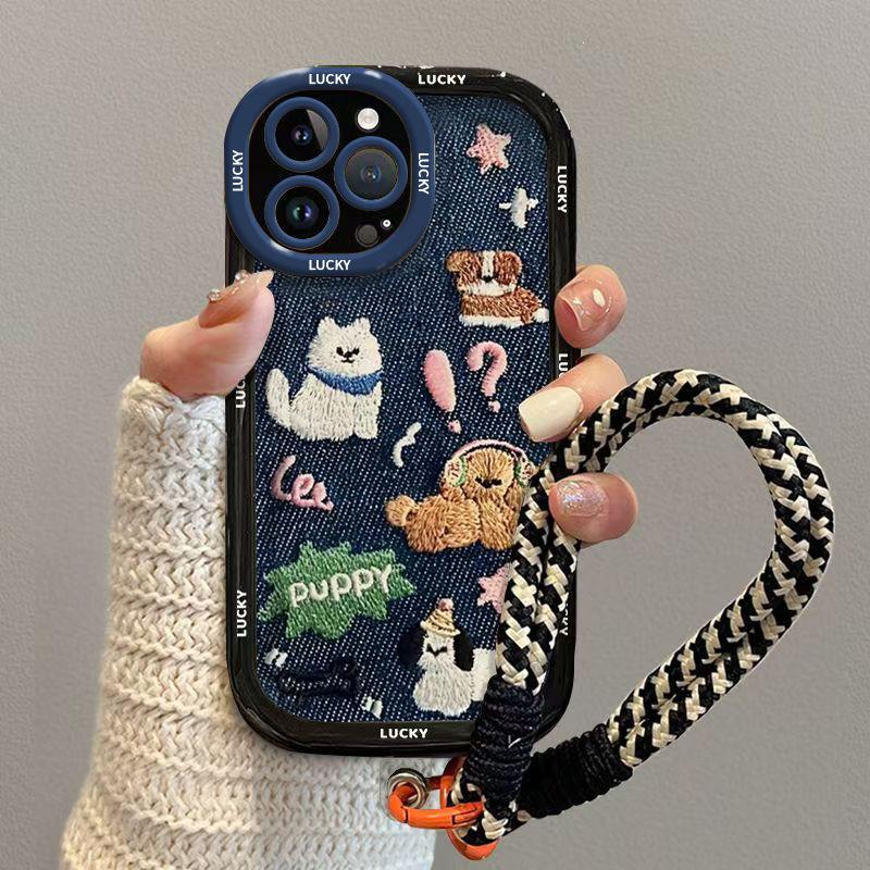 Cute Denim Xiaomi 15 Mobile Phone Case 14pro All-inclusive 13 Women's 12 Protection 11 Silicone 10 Anti-drop Ultra Set