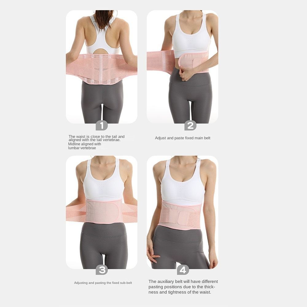 Back Brace Waist Protection Belt Adjustable Training Sweat Belt Abdominal Belt Women Athletes