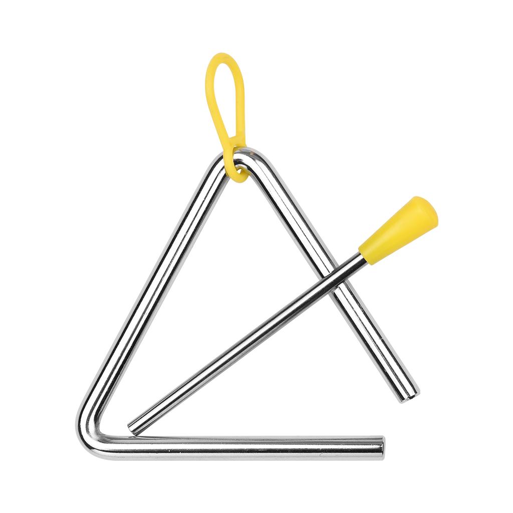 8 Inch Triangle Bell Triangolo with Metal Mallet Idiophone Steel Percussion Children Toddle Kid