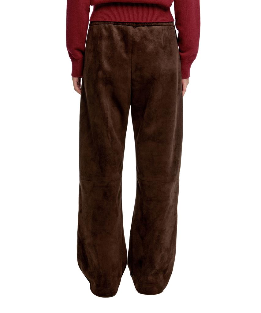 ERA Unisex Suede Effect Track Pants - Brown