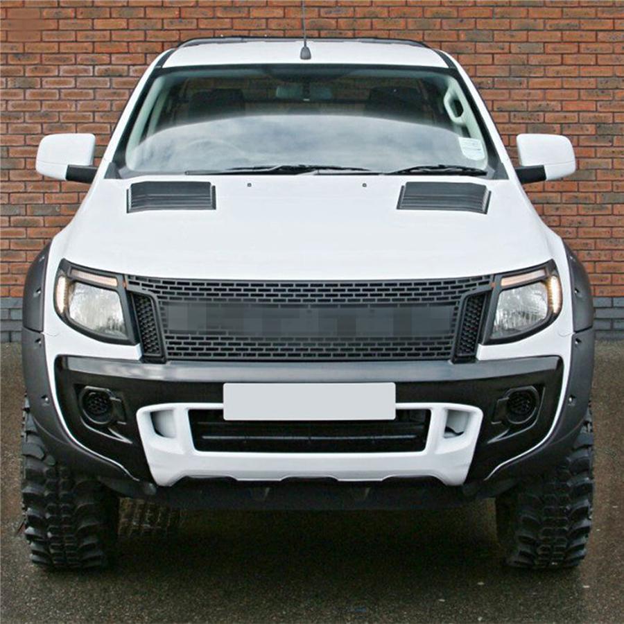 2 шт. Боковые воздухозаборники, накладки на капот для Ford Ranger 2012-2022, АБС-пластик