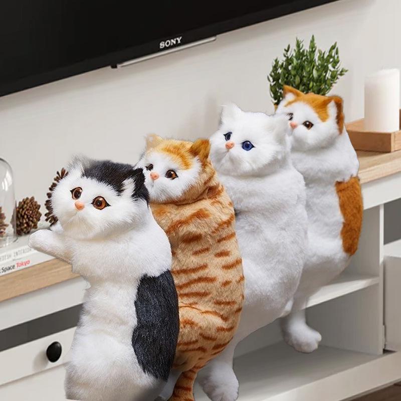 Реалистичное подвесное украшение в виде кошки для украшения дома