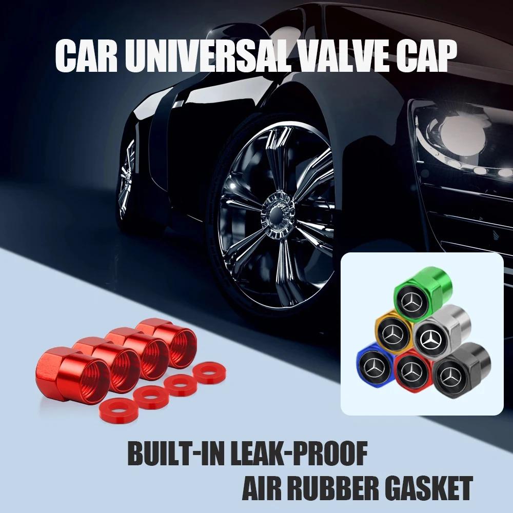 FA94pcs Car Styling Aluminum Emblem Wheel Tire Valve Stem Air Caps for Mercedes Benz Amg W205 W211 W204 W212 W213 W203 W176 W221 UDHW1