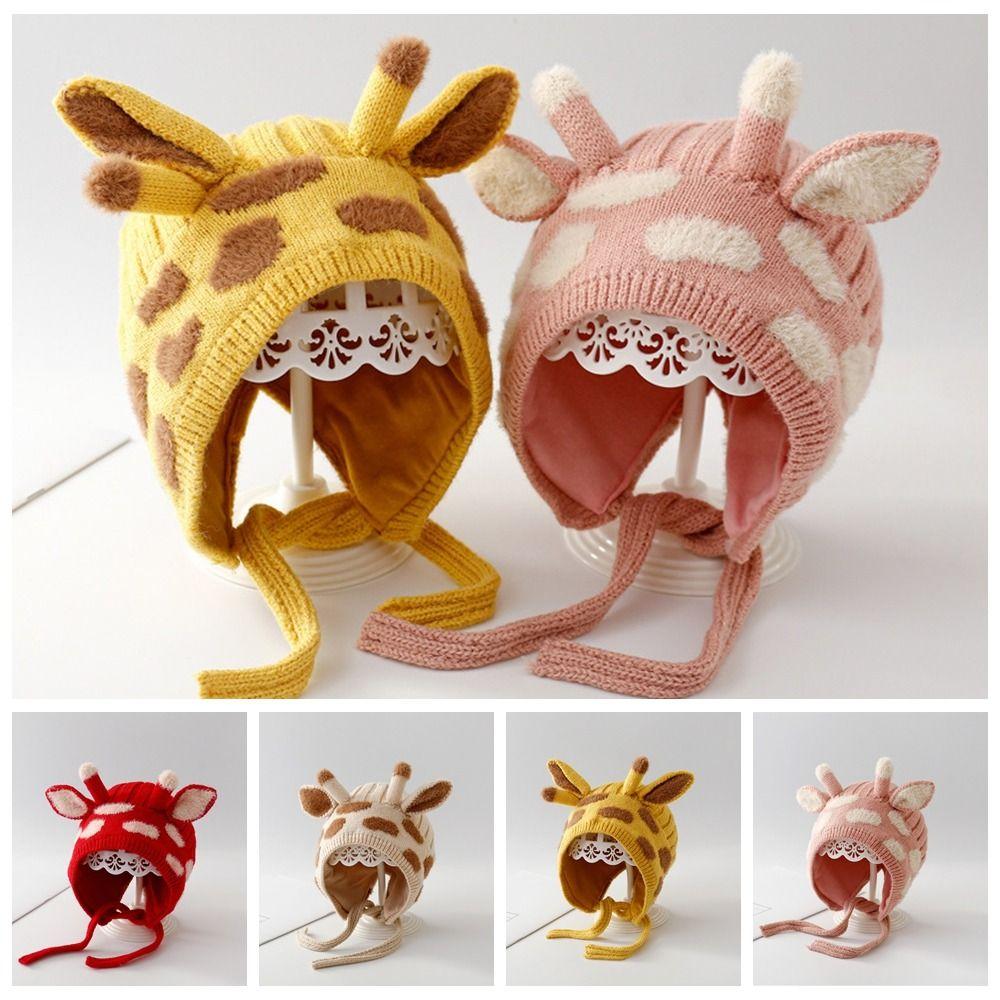 Warm Cartoon Baby Hat Cotton Girl's Ear Protection Cap Cute Baby Cap Winter