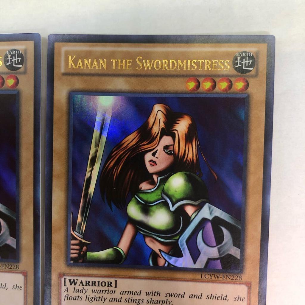 Yu-Gi-Oh! Английская версия Женщина-фехтовальщик Канан Ультра Редкое Неограниченное Издание Набор из 3 штук