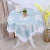 Квадратная светлая цветная минималистская скатерть, кружевная скатерть для журнального столика, чехол для домашнего хозяйства, гостиной, обеденного стола, чехла для холодильника