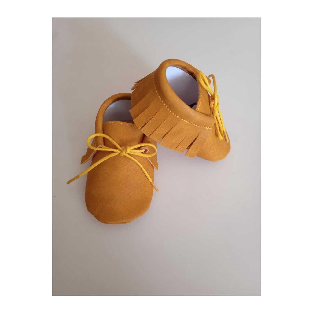 Детские коричневые пинетки унисекс