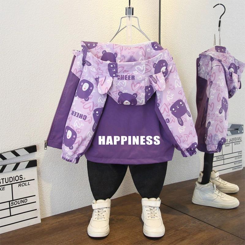 Ветровка в стиле вестерн Свободная повседневная куртка для девочек Детская куртка Куртка весна и осень для мальчиков и девочек