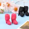 1 pair Plastic 1/6 Female 30cm Dolls Boot Long Knees Boots Accessories Doll Shoes