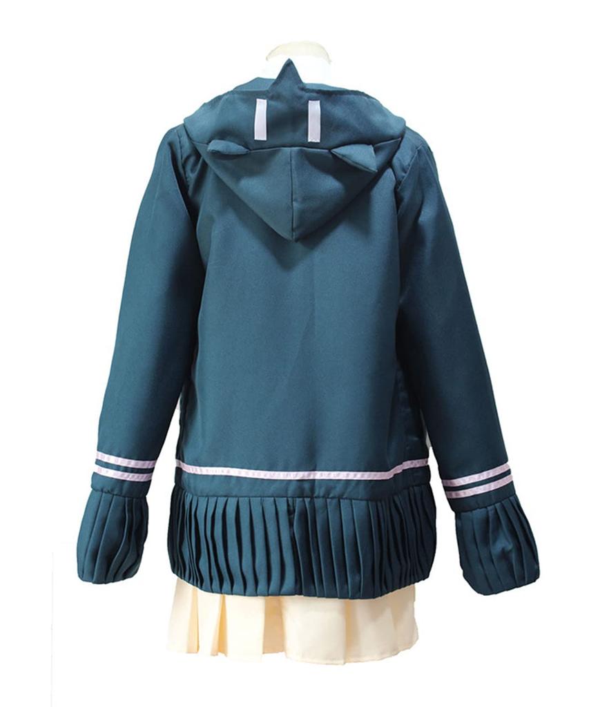 Chiaki Nanami Cosplay Costume Set from Super Danganronpa with Wig for Halloween [Milky Time] (XL)