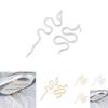 Elegant Gold And Silver Snake Earrings Modern And Fashionable Animal Inspired Jewelry
