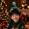 Plastic Christmas Hair Hoop Funny Glitter Ornament Headband Xmas Party Headband  Family Gathering