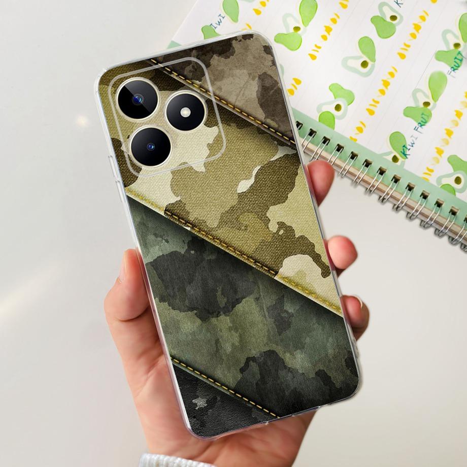 Для Realme C51 RMX3830 / Realme C53 RMX3760 Глобальный Чехол для Телефона Прозрачный Мягкий ТПУ Capas Etui Для RealmeC51 C 51 Корпус