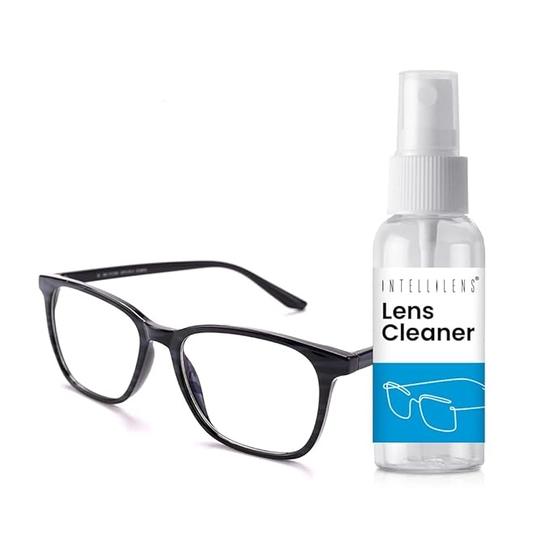 Компьютерные очки Intellilens Square Blue Cut для защиты глаз с чистящим средством для линз | Очки с фильтром синего света |(45-17-140)