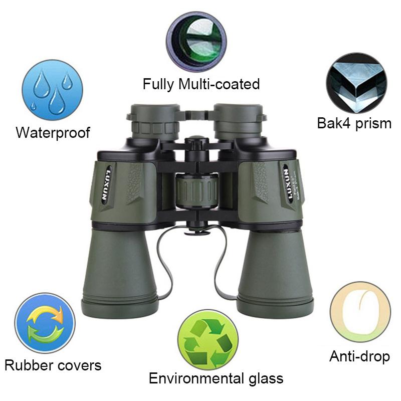 HD Professional Military Binoculars High - Angle Monocular Telescope Hiking Travel Portable Telescope