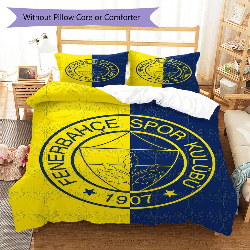 Fenerbahce Glory Bedding Quilt Set Quilt Cover Pillowcase Home Decoration Birthday Gift (1 * duvet cover + 2 * pillowcase, without core)