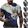 Новая летняя мужская модная футболка с принтом Flying Eagles, мужская футболка, топ
