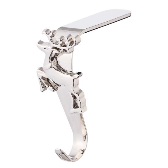 Металлический крючок для рождественского чулка, держатель для чулка на камин, снежинка, олень, дерево, Санта, крючок для каминной полки для подвешивания праздничных украшений, гирлянд