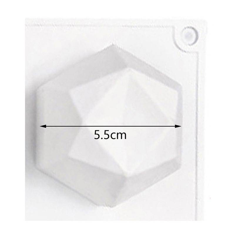 3D Нерегулярная силиконовая форма для свечей, ромбоэдрическая шариковая форма, полимерная форма