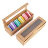 10/20Pcs Macaron Box with Clear Window Kraft Paper Cookie Candy Dessert Cake Box Wedding Birthday Party Christmas Gift Packaging