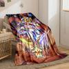 A futuristic, space-themed team of heroes and alien characters in action. for all seasons blanket lunch break throw gift