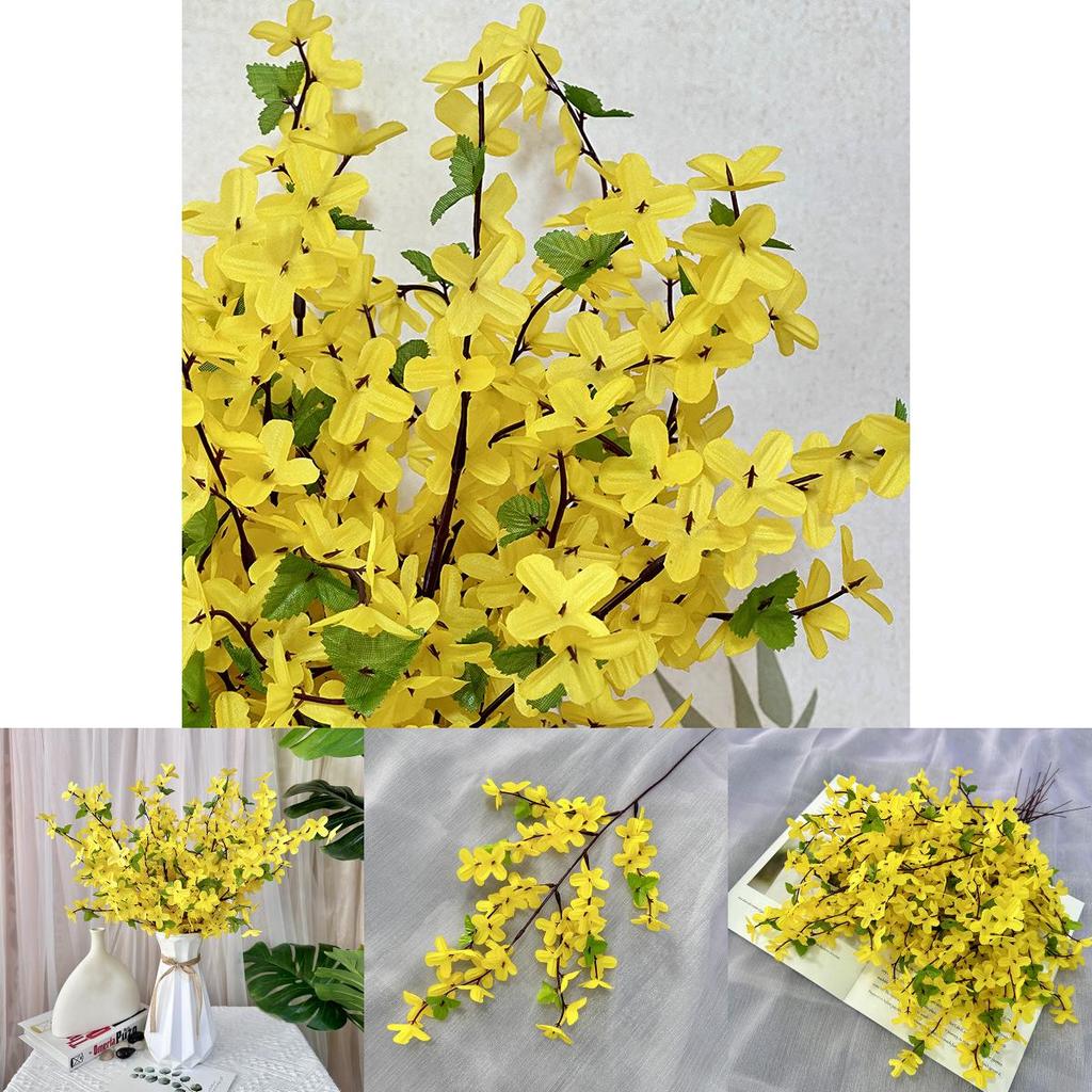 Winter Jasmine Wedding Artificial Flowers With Lifelike Design For Home Decor And Event Backdrops