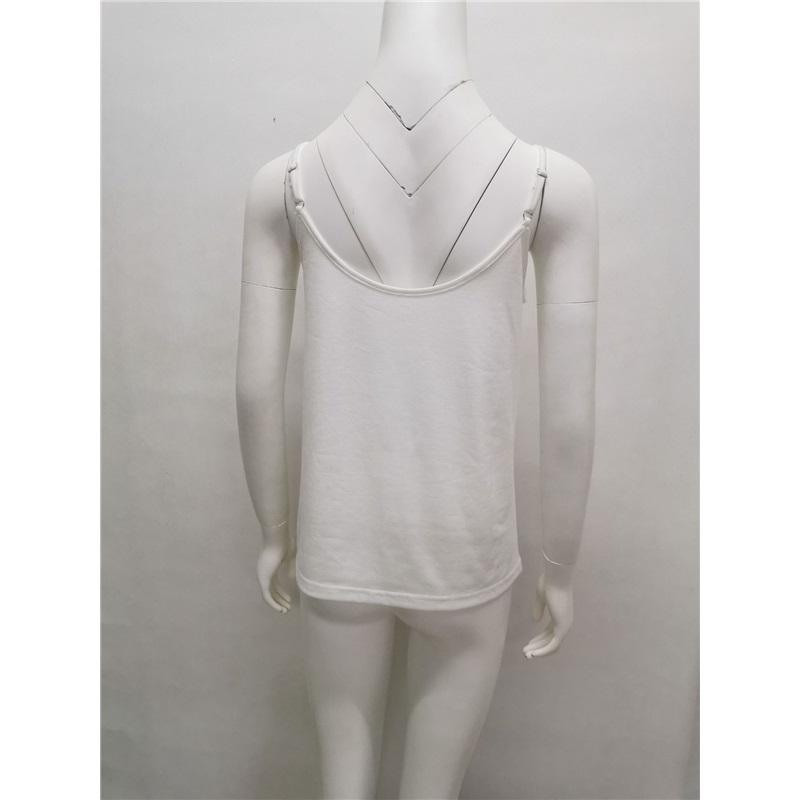 Однотонные бретельки-спагетти сетка V-образный вырез сращивание кофточка маленькая майка женская