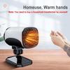 150W Car Air Heater 12/24V Winter Windshield Defroster Angle Adjustable Heating & Cooling Dual Use Cigarette Lighter Plug