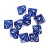 10 шт. Многогранные кубики D10 однотонные для ролевой игры TRPG, реквизит для вечеринки, подарок