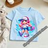 Kids Roblox Summer Print TShirt Colorful Graphic Tee for Gaming Fans Fashionable and comfortable and Comfortable Childrens Top