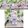 Lovely Cartoon Rabbit Plush Toy Keychain Delightful Bunny Accessory For Handbags