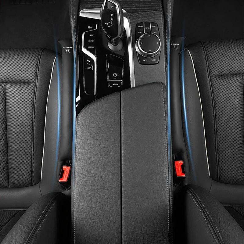 Car Hot 2025 Car Seat Gap Anti Drop Filler Soft Cars Styling PU Leather Soft Side Seam Plug For Honda Accord Odyssey Civic CRV I