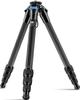 SIRUI Travel Carbon Fiber Professional Camera Tripod with Twist Leg Removable Metal Maximum Load 33LB AM-284 Tripod, 4-section Legs, Lock, Spikes,