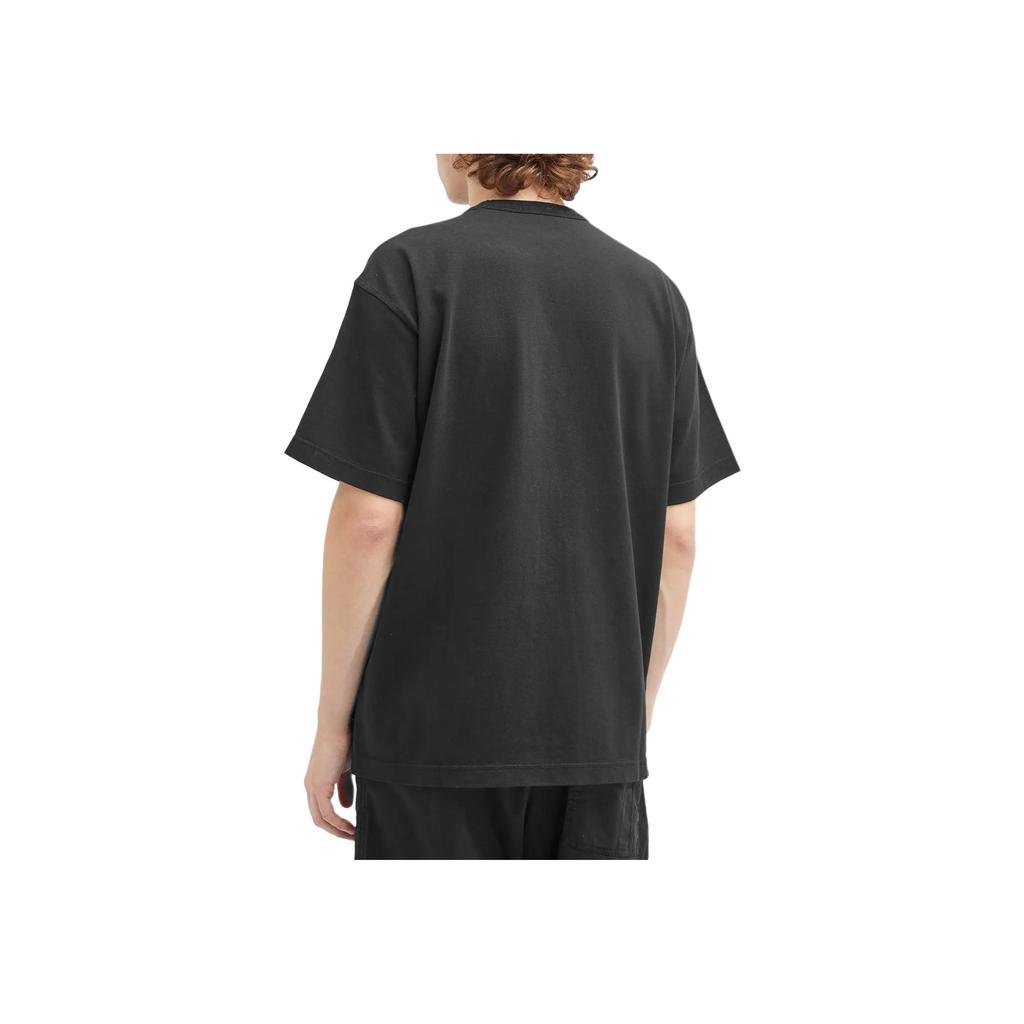 STONE ISLAND Мужская футболка с логотипом, круглым вырезом и коротким рукавом, топы, черная 811521079-V0029