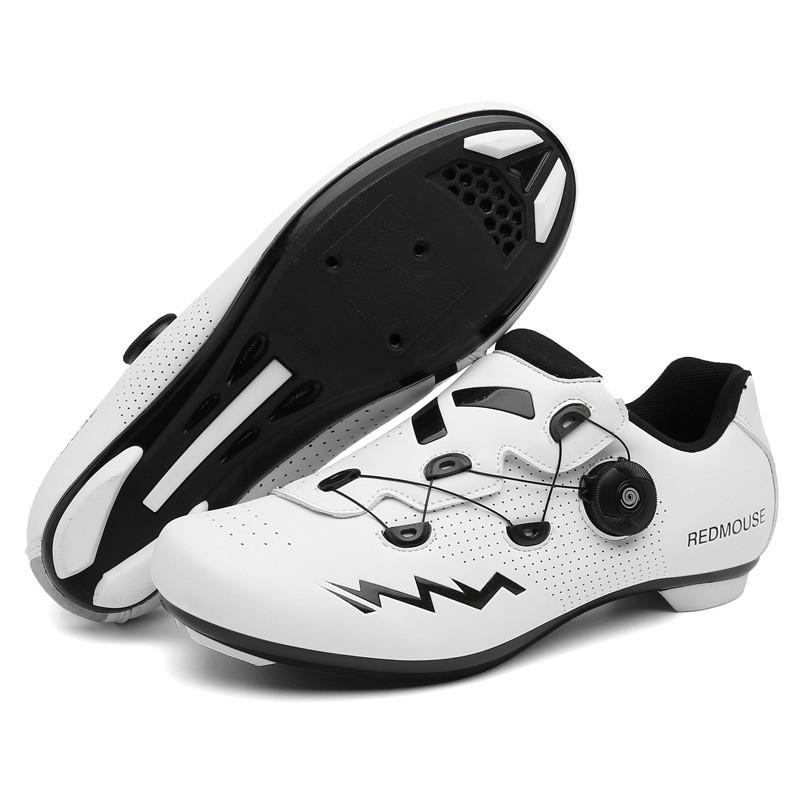 Mens Cycling Shoes Professional Road MTB Bike Hard Sole Breathable Indoor Trainer Non-Cleat Clipless Options