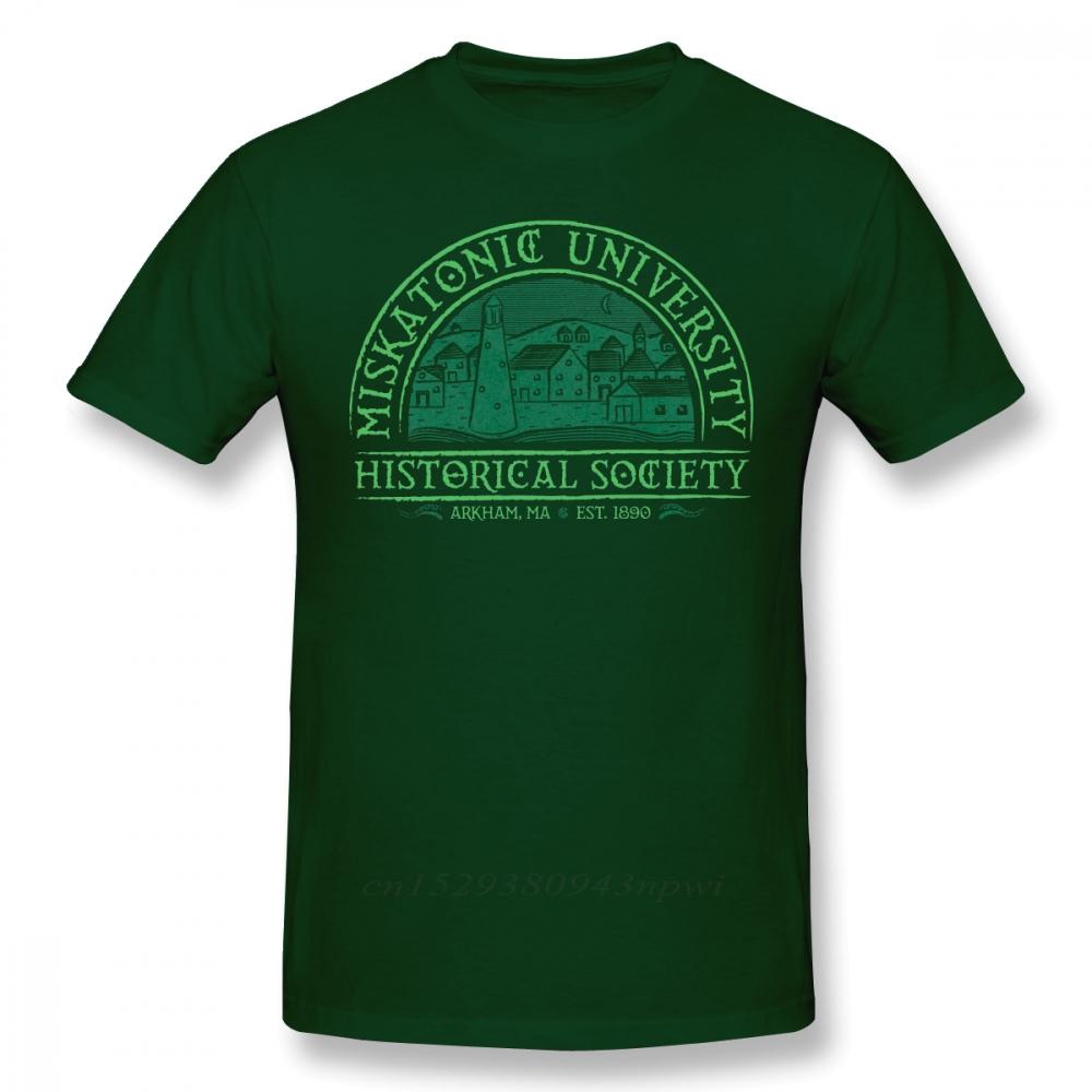 Arkham Horror T Shirt Miskatonic Historical Society TShirt Man Cotton Tee Shirt Cute Oversized Printed ShortSleeve Tshirt