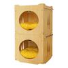 Yue Shang Multi-Function Cat Bed: Hammock, Climbing Frame, Tree, and Enclosed Box with Mat