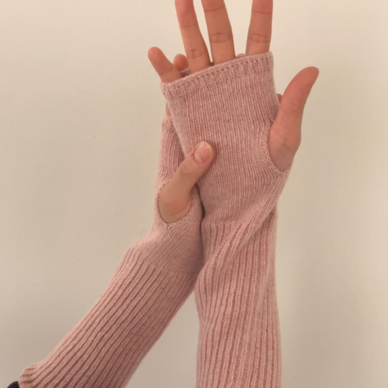 38comeoncommon Кашемировая грелка для рук (Меланж Розовый)